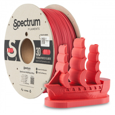 Spectrum 80899 3D filament, pastello PLA, 1,75mm, 1000g, Holland red