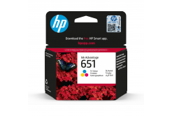 HP 651 C2P11AE#BHK color (CMY) original ink cartridge