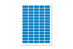 Self-adhesive labels 38 x 21,2 mm, 65 labels, A4, 20 sheets, blue