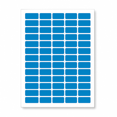 Self-adhesive labels 38 x 21,2 mm, 65 labels, A4, 20 sheets, blue