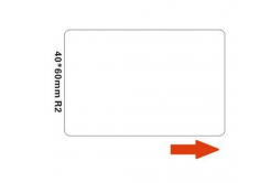 Niimbot A2A68651201, 40x60mm, 125pcs, white self-adhesive labels