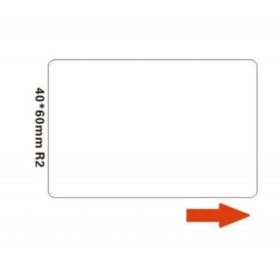 Niimbot A2A68651201, 40x60mm, 125pcs, white self-adhesive labels