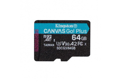 Kingston memory card Canvas Go! Plus, 64GB, micro SDXC, SDCG3/64GBSP, UHS-I U3, A2, V30
