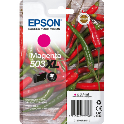 Epson 503XL T09R340 C13T09R34010 purpurová (magenta) originální cartridge