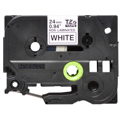 Brother TZ-N251 / TZE-N251, 24mm x 8m, black text / white tape, original tape