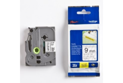 Brother TZ-S121 / TZe-S121, 9mm x 8m, black text/clear tape, original tape