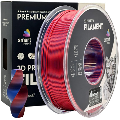 Smart Print FG-S114-E1, 3D filament, PLA Silk, 1,75mm, 1000g, Dual Color, Twilight serenity
