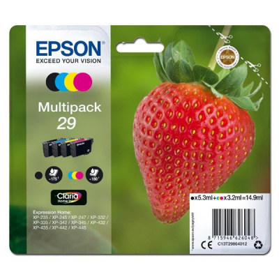 Epson T29 C13T29864012 color (CMYK) multipack original ink cartridge