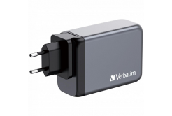 VERBATIM GaN Wall Charger GNC-200, 200W, 3x USB-C, 1x USB