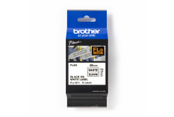 Brother FLE-2511 Pro Tape, 45mm x 10.5mm, black text/white tape, 72pcs, original tape