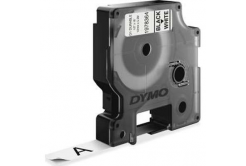 Dymo D1 1978364, 12mm x 5,5m, black text/white tape, permanent vinyl, original tape