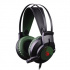 A4Tech Bloody J437, headphones with microphone, volume control, green, 7.1 (virtual), gaming headphones, backlit, USB type