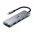 USB (3.0) hub 5-port, UH-500, gray, Genius, 2x USB 3.0,1x HDMI,2x USB-C,Power Delivery 100W