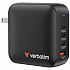 VERBATIM GaN Charger Mini GaN 165W, 3xUSB-C, 1x USB-A, black