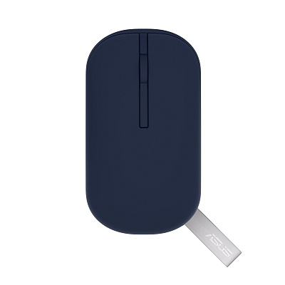 ASUS Marshmallow MD100 Lite/Travel/Optical/1,600 DPI/USB+BT/Blue