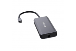 VERBATIM Docking station USB-C, 6v1, RJ45, HDMI, USB-C PD, 3xUSB 3.0, grey