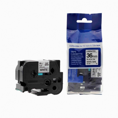 Compatible tape Brother TZ-261 / TZe-261, 36mm x 8m, black text / white tape