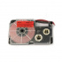 Casio XR-9FRD , 9mm x 8m, black text / signal red tape, compatible tape