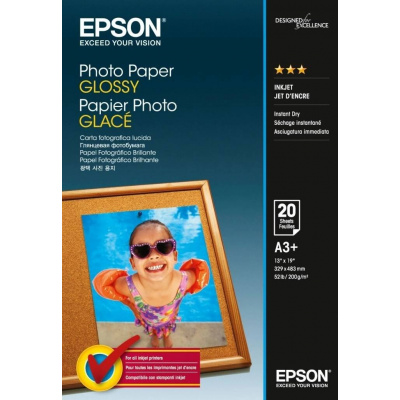Epson Photo Paper Glossy C13S042535, 200 g/m2, A3+, glossy, white, photo paper