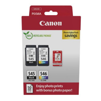 Canon PG-545 + CL-546 8287B008 color (CMYK) multipack of original cartridges