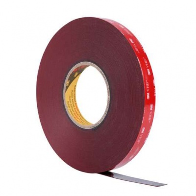 3M VHB 4646-F, 12 mm x 33 m, dark grey double-sided adhesive acrylic tape, thickness 0,6 mm