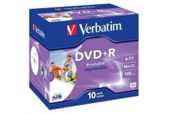VERBATIM DVD+R (10-Pack) Printable/Jewel/16x/4.7GB