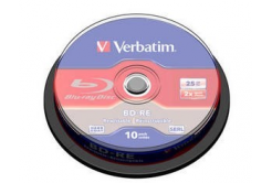 VERBATIM BD-RE SL(10-pack)Blu-Ray/spindle/2x/25GB