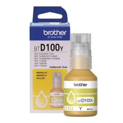 Brother BT-D100 BTD100Y yellow (yellow) original ink refill
