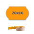 Price labels for labeling pliers, 26mm x 16mm, 700pcs, signal orange