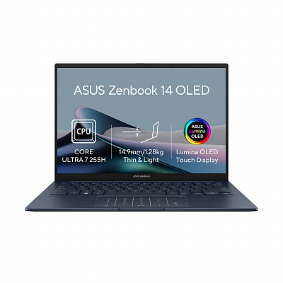 ASUS Zenbook 14/UX3405CA-OLED1677WZ/U7-255H/14"/WUXGA/T/32GB/512GB/Intel int/W11H/Blue/2R
