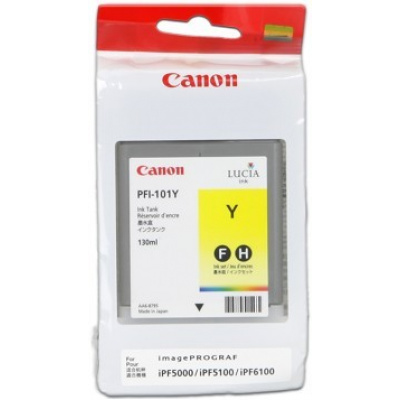 Canon PFI-101Y yellow original ink cartridge