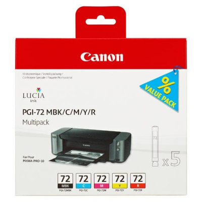 Canon PGI-72 6402B009 MBK/C/M/Y/R multipack of original cartridges