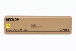 Develop TN-611Y A0702D0 yellow original toner