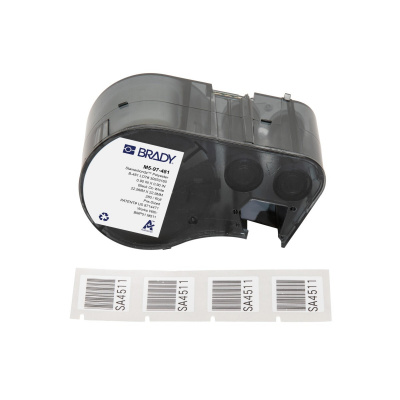 Brady M5-97-481 / 170884, 22.86 mm, Polyester, black text / white tape