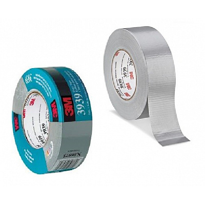 3M 3939 Duct Tape, silver cloth tape, 48 mm x 54.8 m