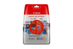Canon CLI-551 Bk+C+M+Y multipack original ink cartridge + photo paper 50x (10x15)