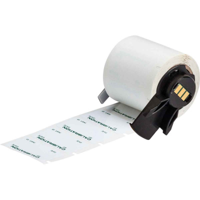 Brady M6-30-423-CALI / 173804, 38.10 mm, Polyester, green text / white tape