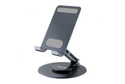 Genius G-Stand M100 stand, black, aluminum/silicone, for mobile phones and tablets