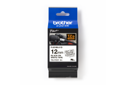 Brother TZ-FX231 / TZe-FX231, 12mm x 8m, black text/white tape, original tape