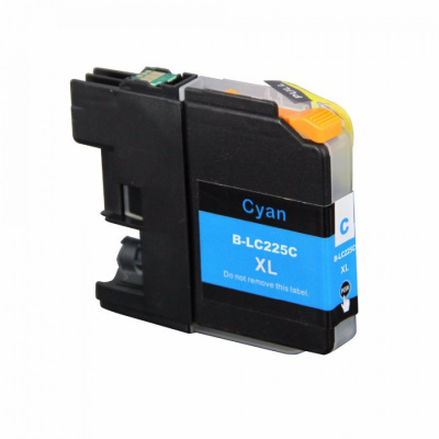 Brother LC-225XL cyan, compatible inkjet cartridge