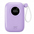 Powerton ENERGY PASTEL EDITION Power Bank 10000mAh, 2x USB-C, 22.5W, integrated cables, purple