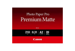 Canon Photo Paper Premium Matte PM-101 8657B017, 210 g/m2, 16.54x23.39", A2, 20pcs, smooth, matte, white, photo paper