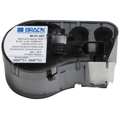 Brady M-47-427 / 131589, labels 12.70 mm x 25.40 mm