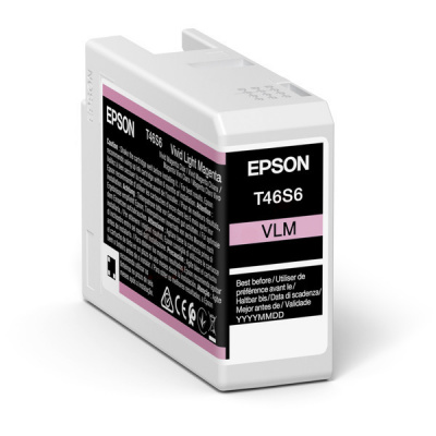 Epson T46S6 C13T46S60N light magenta (vivid light magenta) original ink cartridge