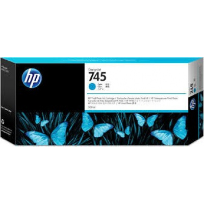 HP 745 F9K03A cyan original ink cartridge