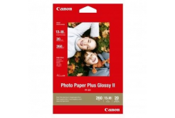 Canon Photo Paper Plus Glossy 2311B018, 275 g/m2, 5x7", 13x18cm, 20pcs, glossy, white, photo paper