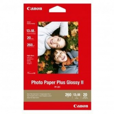 Canon Photo Paper Plus Glossy 2311B018, 275 g/m2, 5x7", 13x18cm, 20pcs, glossy, white, photo paper