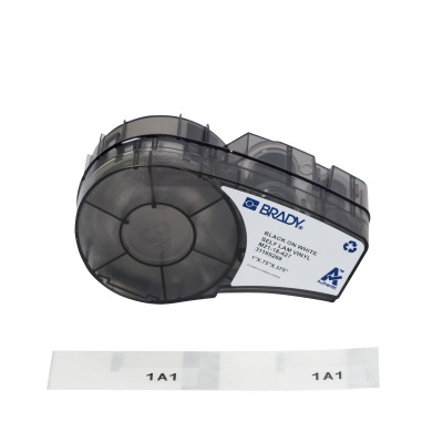 Brady M21-18-427 / 152084, 25.40 mm, Vinyl, black text / white tape