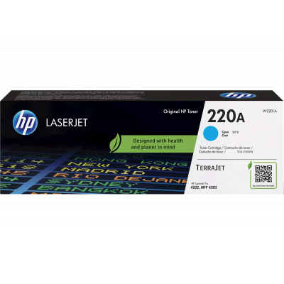 HP 220A W2201A azurový (cyan) originální toner