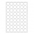 Self-adhesive labels 30 mm, 54 labels, A4, 100 sheets, round